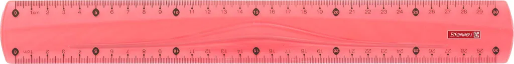 BRUNNEN 1049830752 Règle de 30cm Linéaire Neon RVS Haute Précision