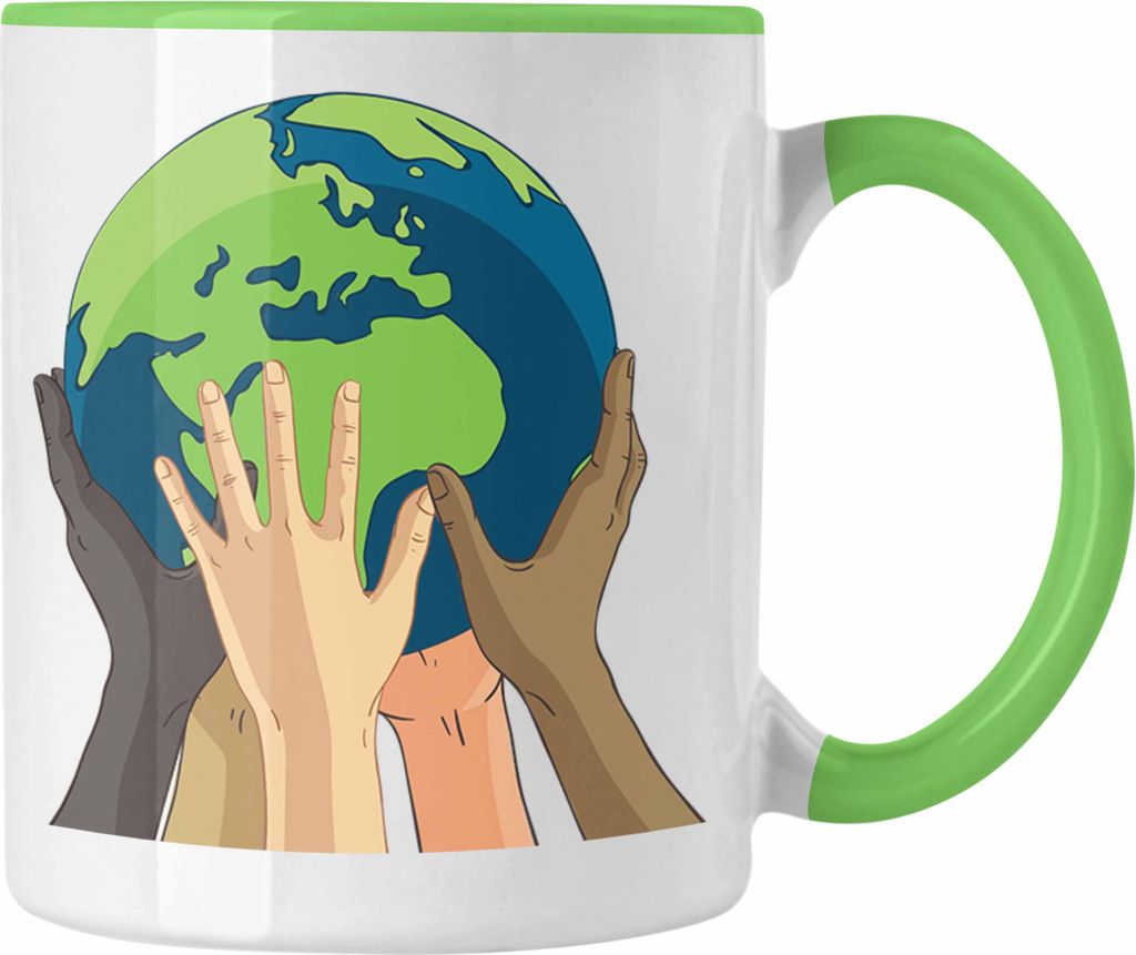 Trendation - Welt Umwelt Aktivisten Tasse Geschenk Generation Retten (Grün)