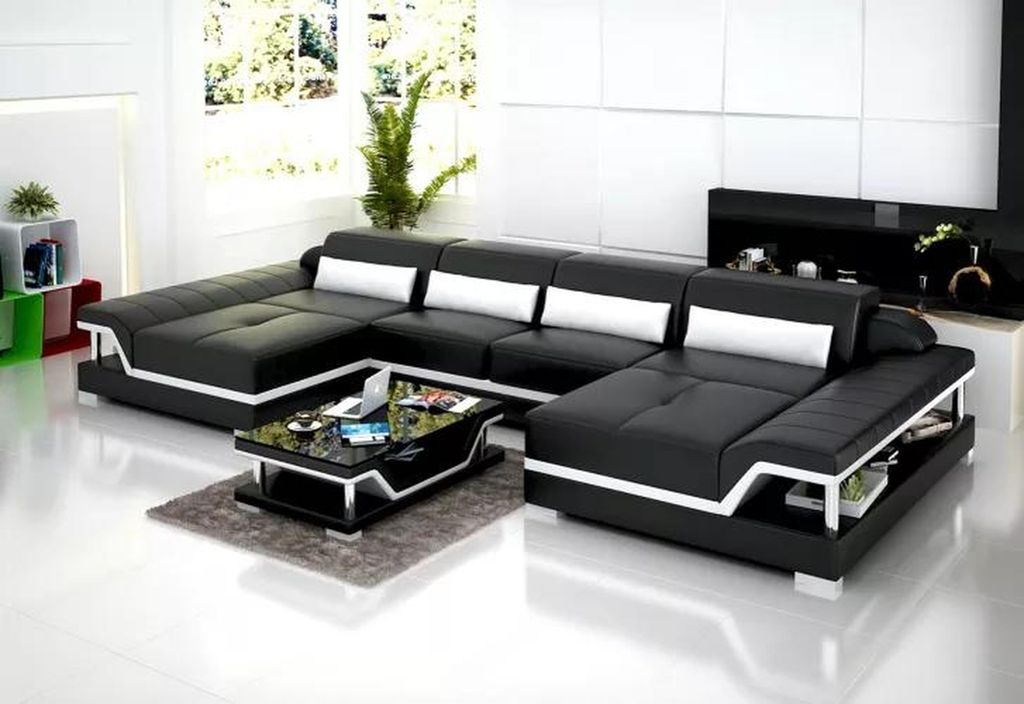 Moderne Ecksofa Couch Polster Eckgarnnitur Sitzpolster Produktbild 