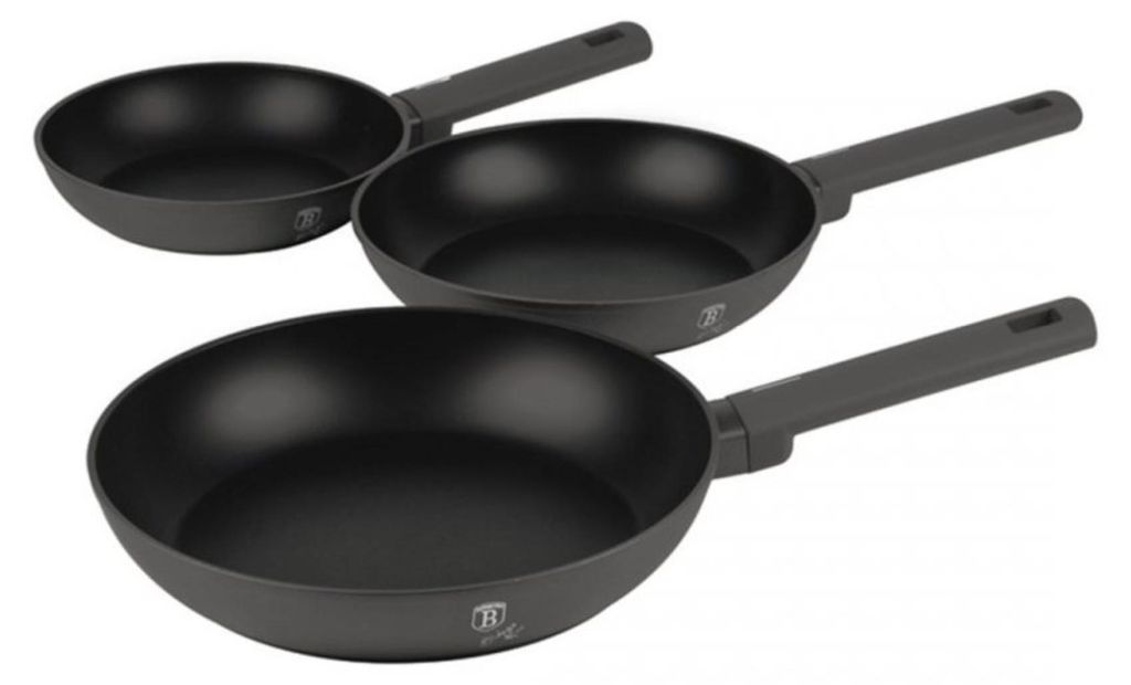 Berlinger Haus Antracit zestaw 3 patelni BH8138 Zdjęcie produktu 