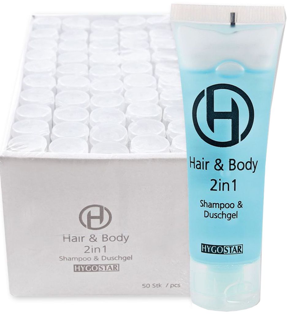 HYGOSTAR 2-in-1 Duschgel & Shampoo 50 Stück à 30 ml Tube