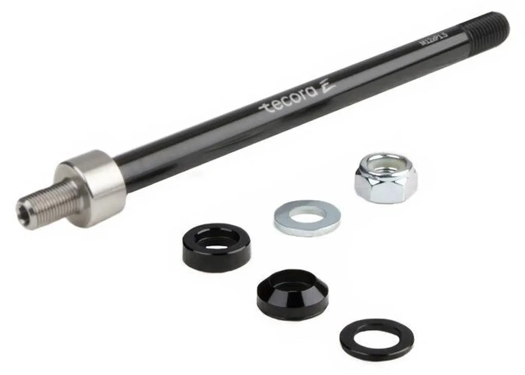 Tecora M12 x P1,0 Axe Traversant Remorque Vélo de 171 à 183 mm Ajustable