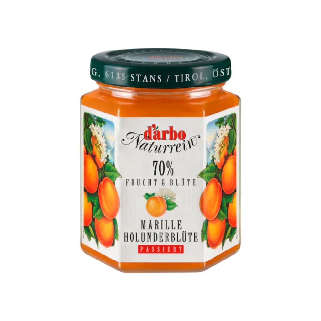 Pâte à tartiner Darbo à l'abricot et aux fleurs de sureau, Image du produit 