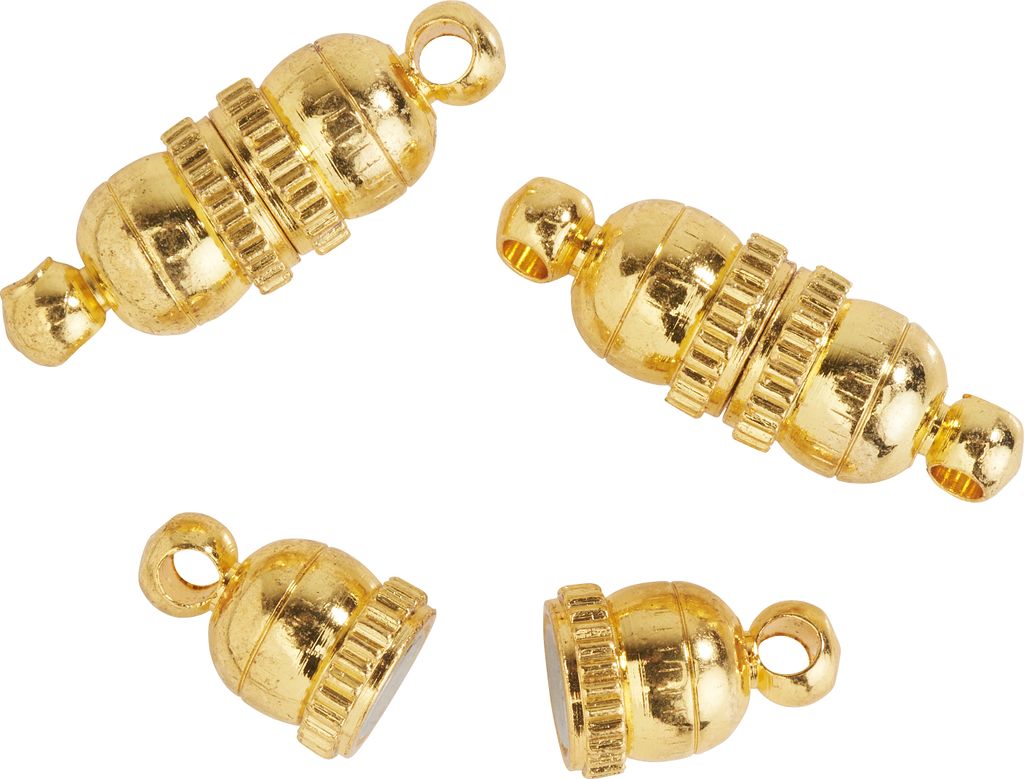 UIT Magnetverschluss Cup Gold 3er Set 6 mm Durchmesser 16 mm Länge