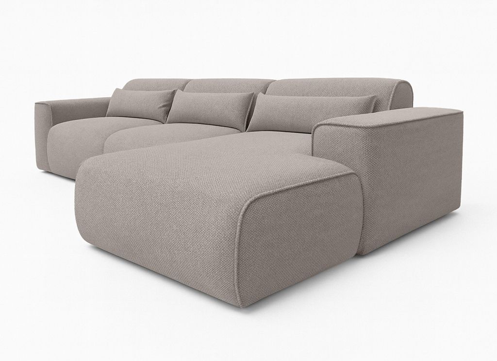AX LIVING Wohnlandschaft mit Schlaffunktion Ruyam Hellbraun Produktbild 