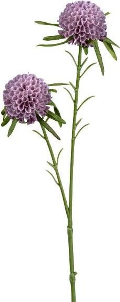 artplants.de Künstlicher Zweig Pompon-Dahlie SNURK, lila, 45cm - Kunst Dahlienzweig
