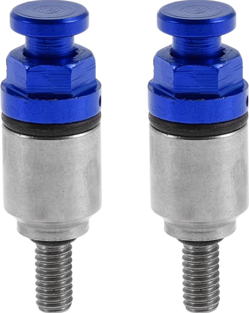 2 Stück M4x0,7 Universal Motorrad Schraube - Dirt Bike Motocross Gabel Luftentlüftungsventil - Metall Blau