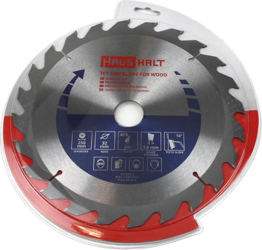 Haushalt Circular Saw Blade Wood 250X32X24 Produktbild 