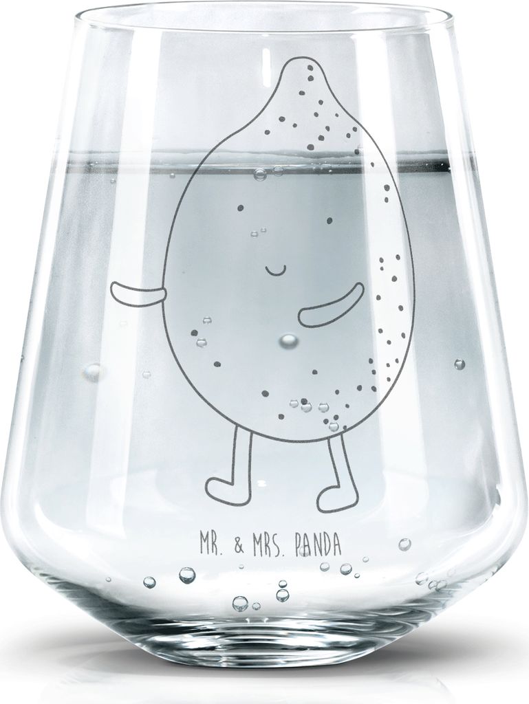 Mr. & Mrs. Panda Glas Beste Freunde Zitrone - Transparent - Geschenk, Tumbler, Becherglas, Lustige Sprüche, Wasserglas, Trinkglas, Fehlende Keywor...