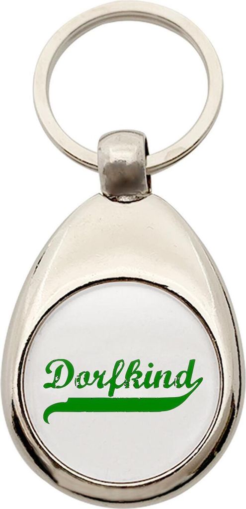 Hellweg Druckerei Schlüsselanhänger Dorfkind Vintage Geschenk Schlüsselring Anhänger Metall Einkaufswagenchip Dorfkind Vintage Präsent