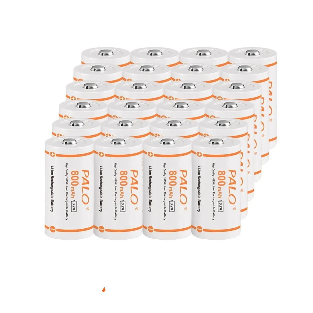 Batterie ricaricabili CR123A, capacità 800mAh, tecnologia Li-Ion, 24PCS CR123A