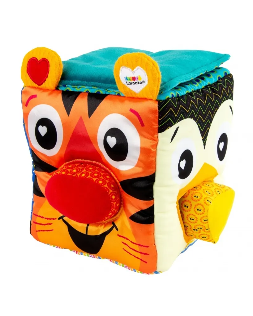 Cube d'activités multisensoriel Lamaze avec animaux et textures variés