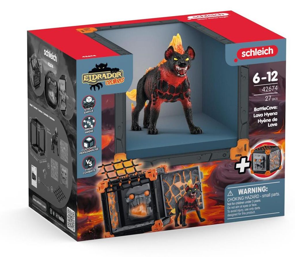 Schleich 42674 Battlecave et Figurine Hyène de lave Image du produit 