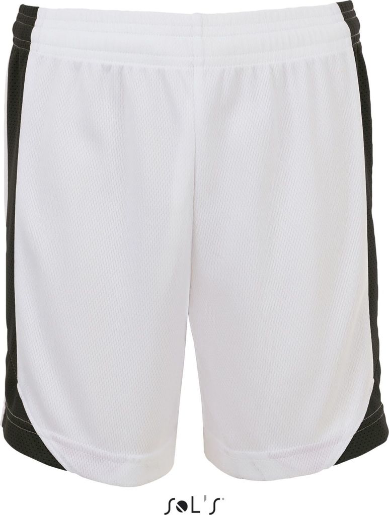 SOLs Teamsport 01718 | Olimpico Contrast Short - Farbe: White/Black - Größe: M