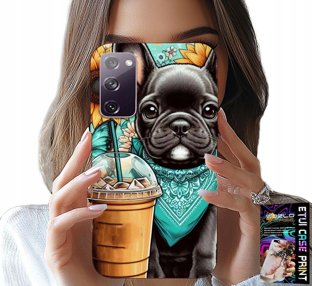 Fall Für Samsung Galaxy S20 Lite - Bulldogge Coffi Liebe, Sonnenblumen, Psi Fall