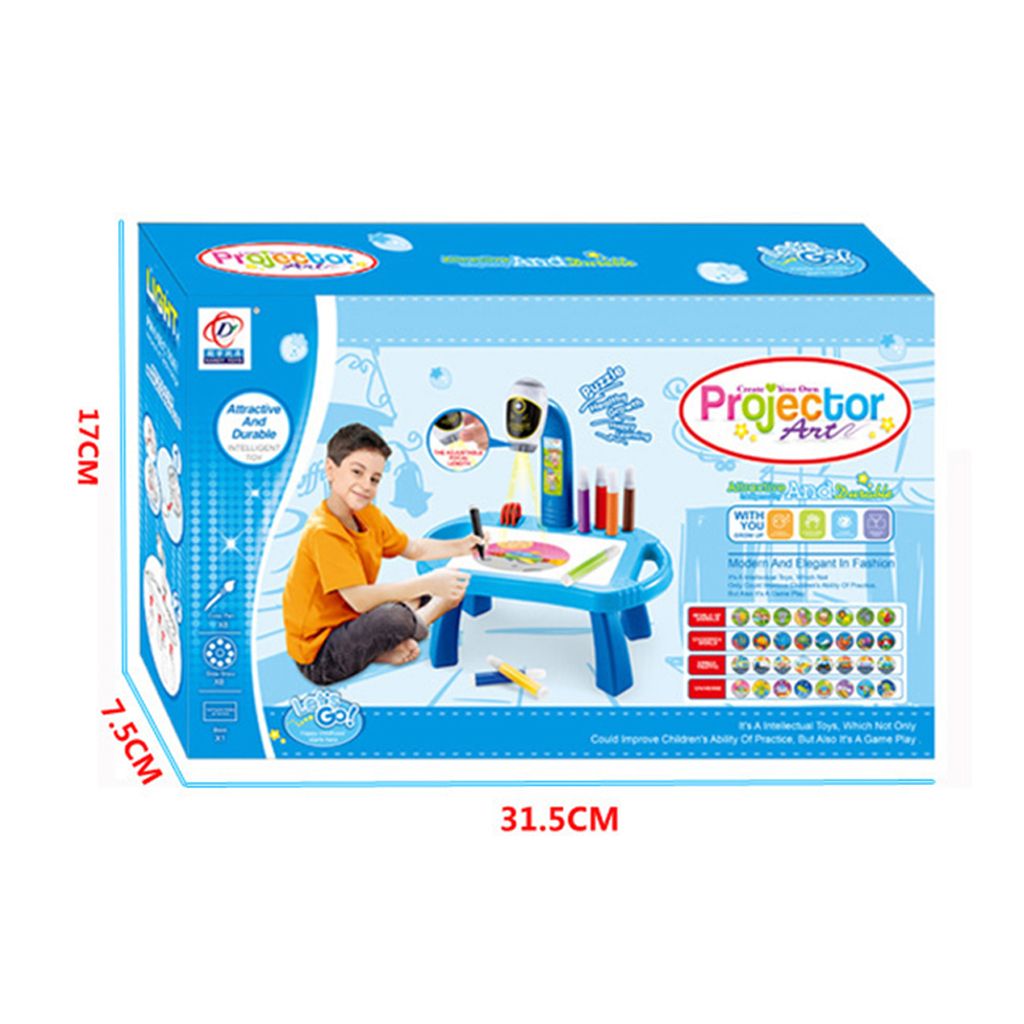 Zubehör Spielzeug für Kinder Maltafel Zeichentafel Projektor zum Malen 