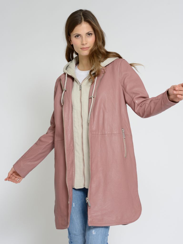 Maze Ledermantel 4202199 Damen deep rose S