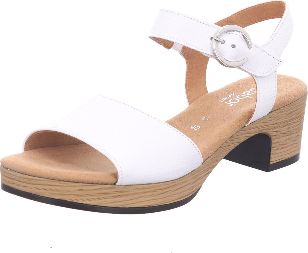 Gabor Comfort Damen-Sandalette Weiß, Farbe:weiß, EU Produktbild 