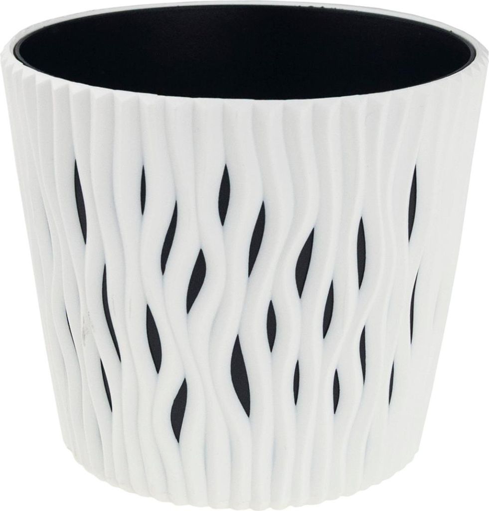 Blumentopf Mit Einsatz Dekorativ Weiss Gross 7,9L Gehäuse