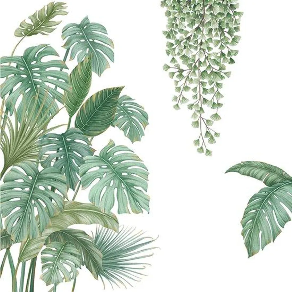 Stickers muraux feuilles vertes : habillez vos murs blancs sans percer