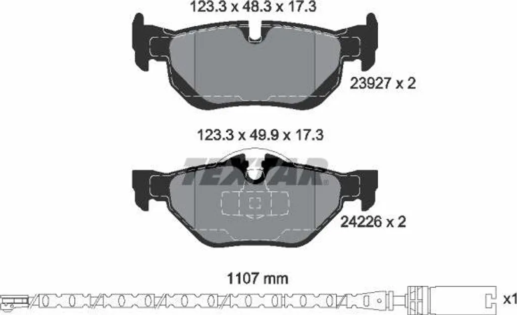 Plaquettes de frein pour BMW Série 3 E91 E92 E93 - Remplacement d'origine