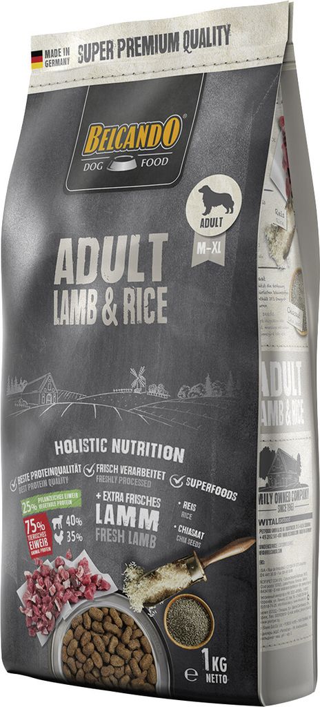 Belcando Adult Lamb & Rice Hundetrockenfutter 1 kg Produktbild 