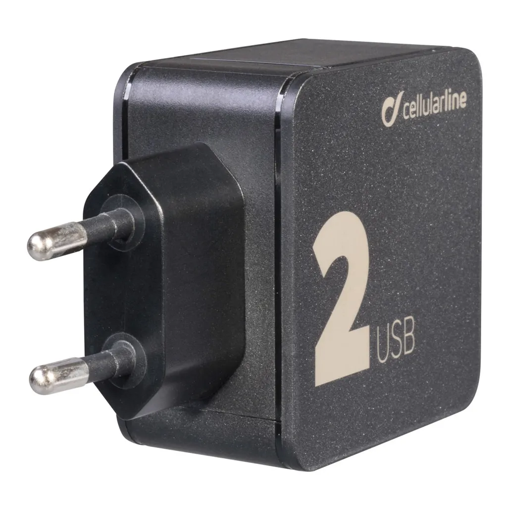 Cellularline Multipower 2: Caricabatterie Auto USB per iPhone e Samsung - 7