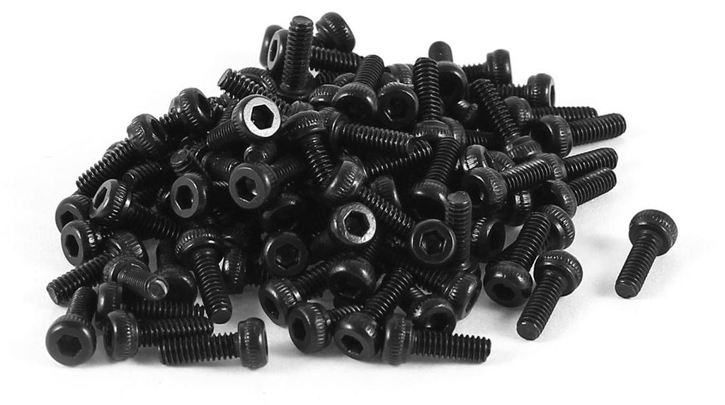100?PCS Edelstahl Innensechskant ger?ndelt Gap Head Bolt M2?x 6 de