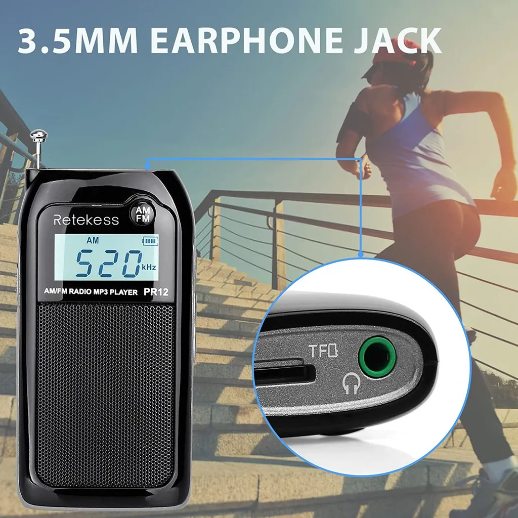 Mini radio portable à excellente réception et batterie rechargeable