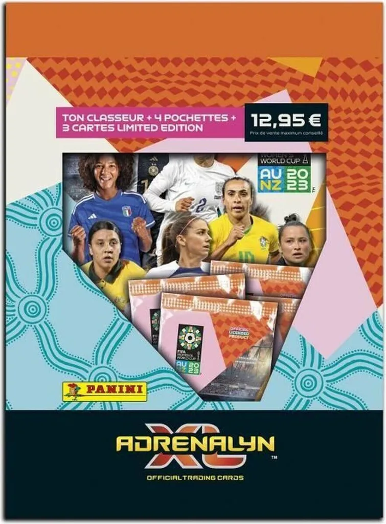 Cadeau Football : Kit de démarrage Panini Coupe du Monde Féminine 2023