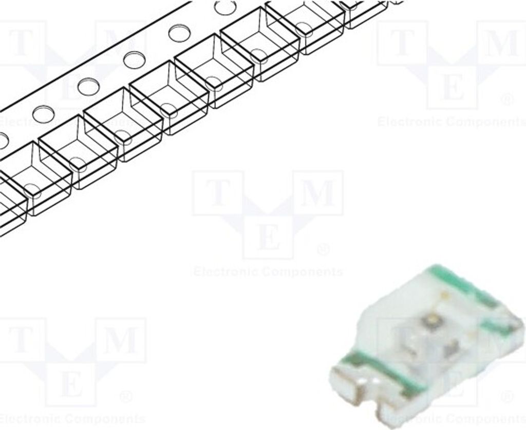 10x LED 12÷65mcd 140° 1,6x0,8x0,7mm 0603 SMD gelb-grün 1,8÷2,4V RF-GTB190TS-CA LED