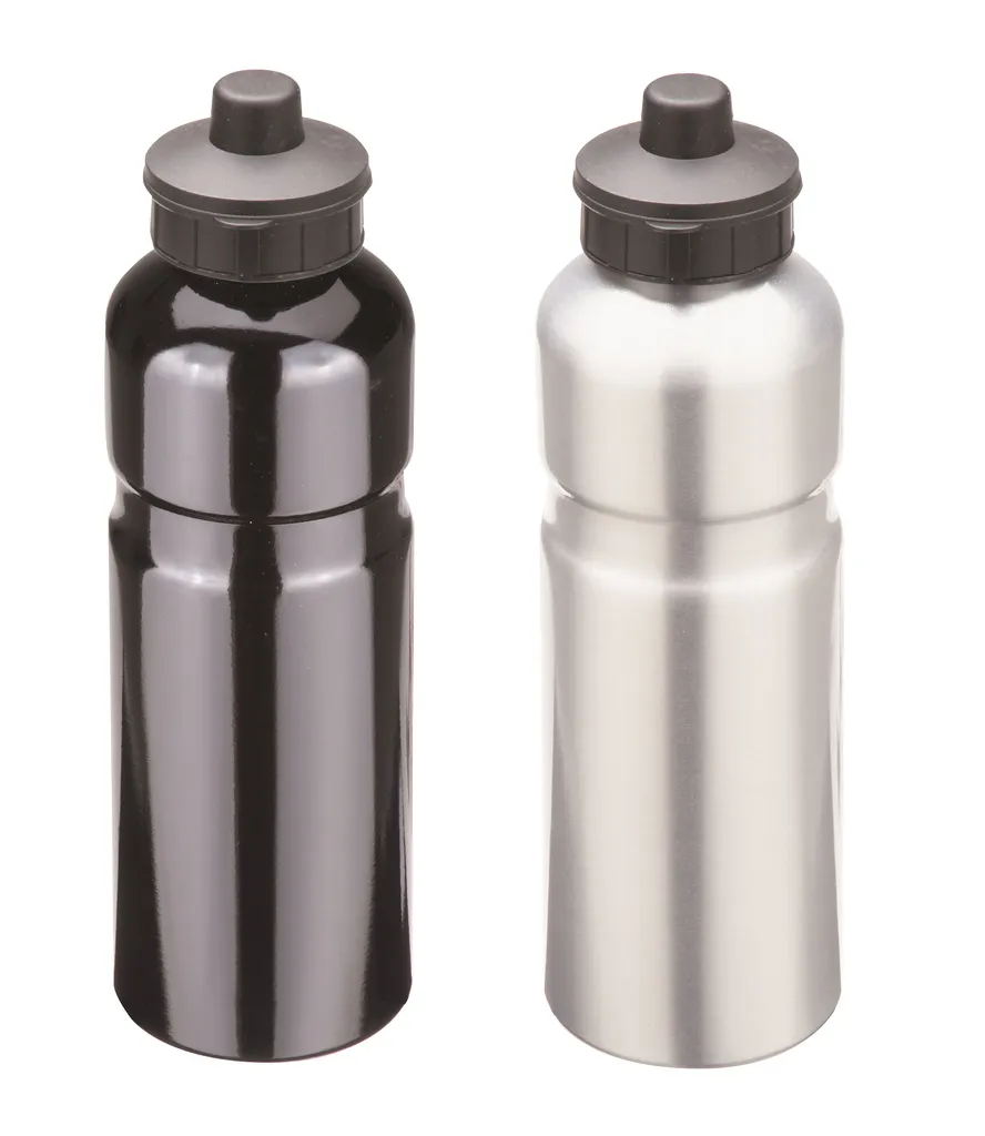Gourde en aluminium Prophete 6127 de 0,75 L en coloris argent ou noir