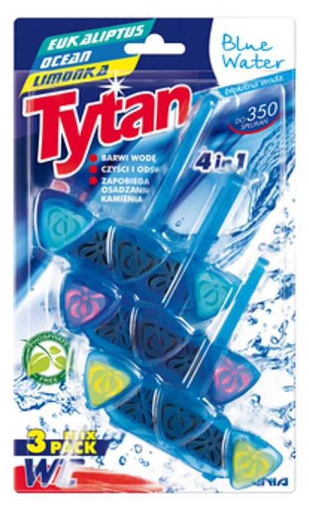 Tytan Kostka do WC Blue Water 3 x 40 g Zdjęcie produktu 