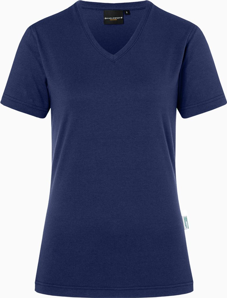 KARLOWSKY Damen T-Shirt CASUAL-FLAIR V-Neck Modern Marine M