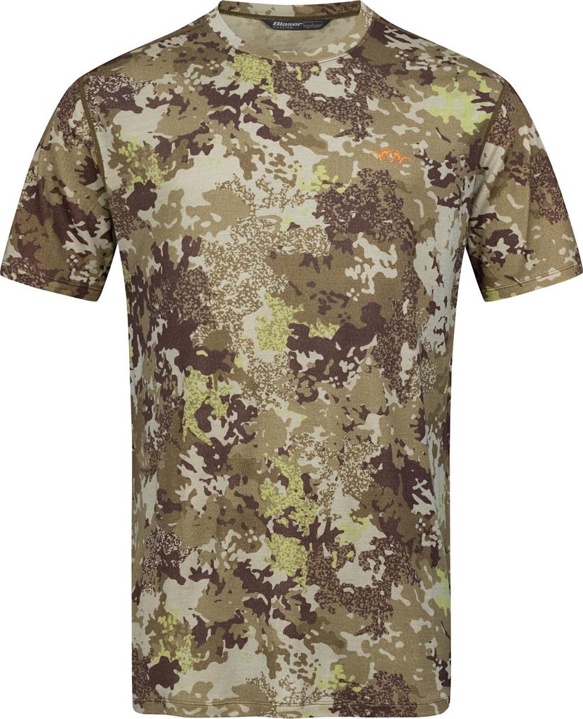 Blaser Base 160 Merino T-Shirt Herren (Huntec Camouflage) Größe S