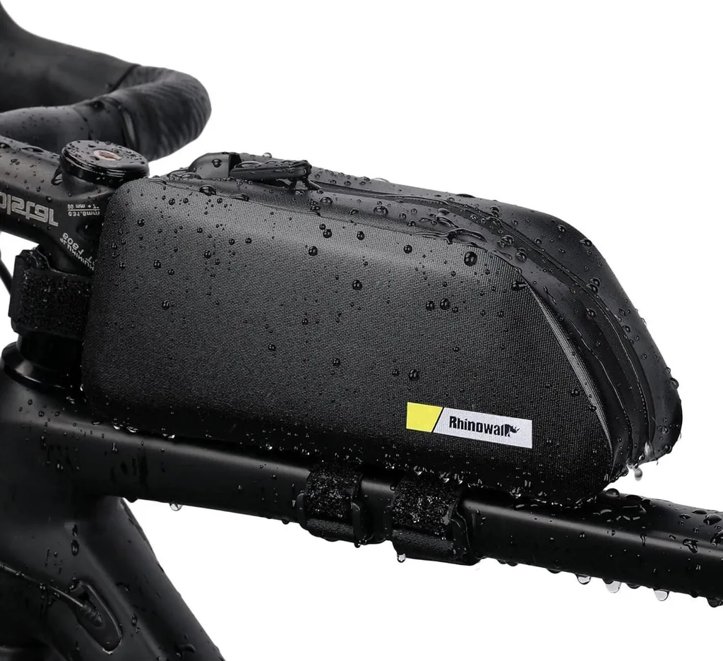 Sacoche de vélo 1.5L pour cadre sac de transport étanche Noir-2 route