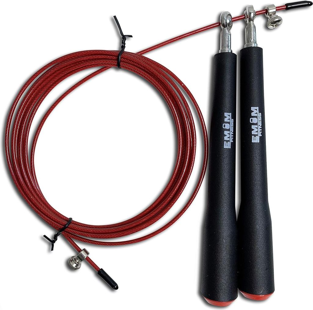 Premium Light Springseil - Bestes Jump Workout Training Fitness Boxen MMA HIIT - Speed Single Double Unders - Effektives Training