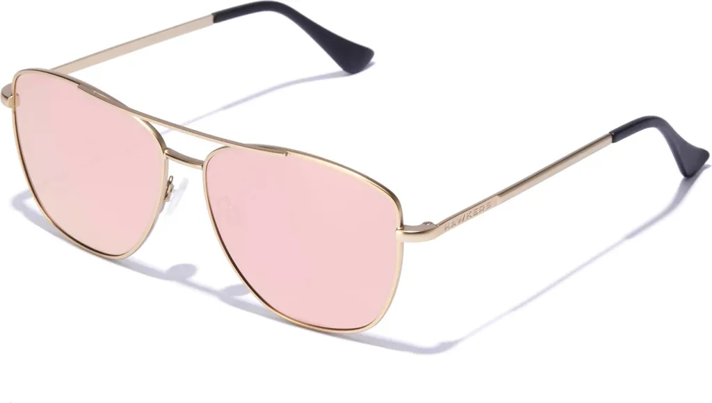 Lunettes de soleil de plage Hawkers Lax Or Rose Karat 57 pour l'été chic