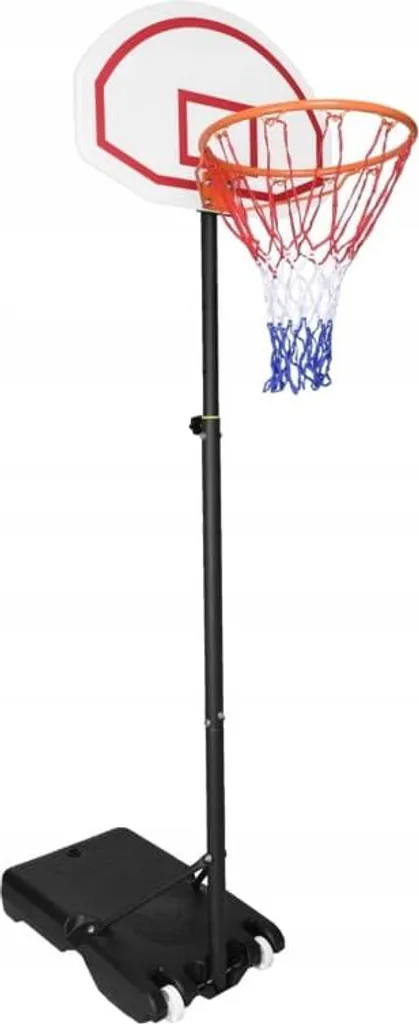 Panier de basket-ball réglable 165-205cm avec support mobile extérieur - 2