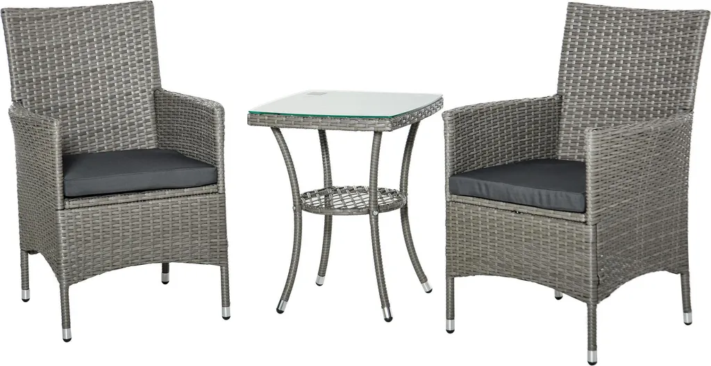 Mobilier de Jardin Compact et Résistant Intempéries pour Petits Espaces