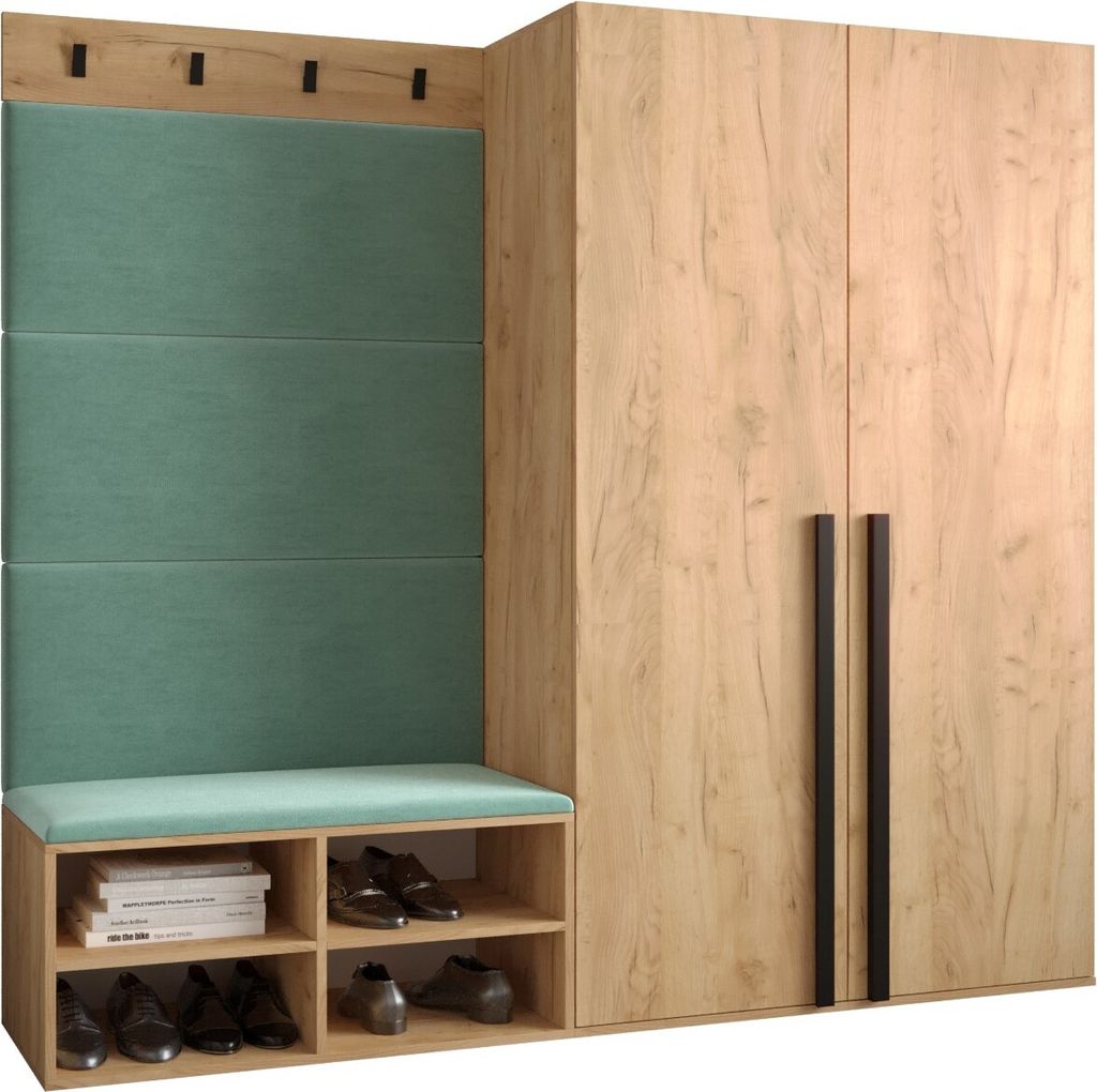 Garderobe MIRO Set 5 mit gepolsterten Paneelen Industrial Design
