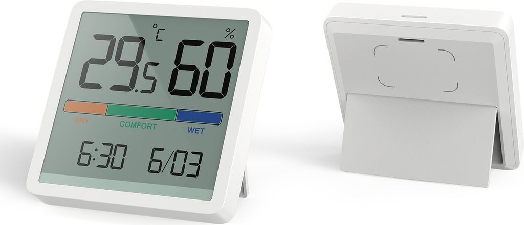 GreenBlue GB380 Teplomer/vlhkomer s funkciou hodín a dátumu Obrázok produktu 4