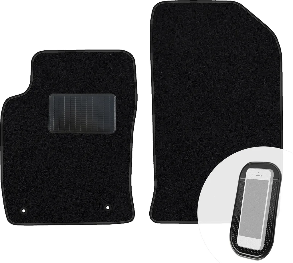 Tappetini Auto Anteriori Velluto Nero per Berlingo 2 e Partner 2