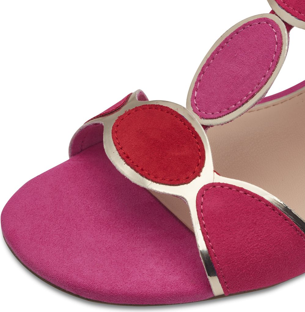 MARCO TOZZI Damen Sandale Textil Sandalette Metallic Produktbild 15