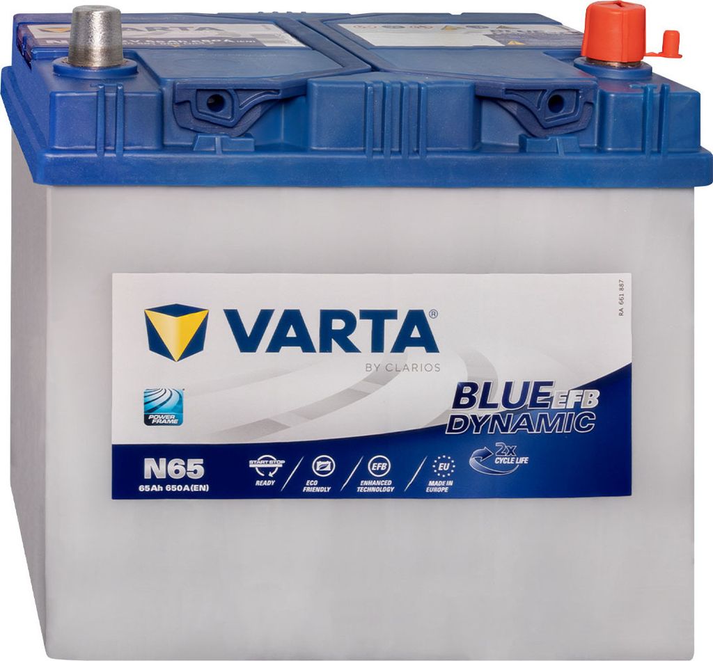 VARTA Blue Dynamic N65 EFB Autobatterie 12V 65Ah Produktbild 