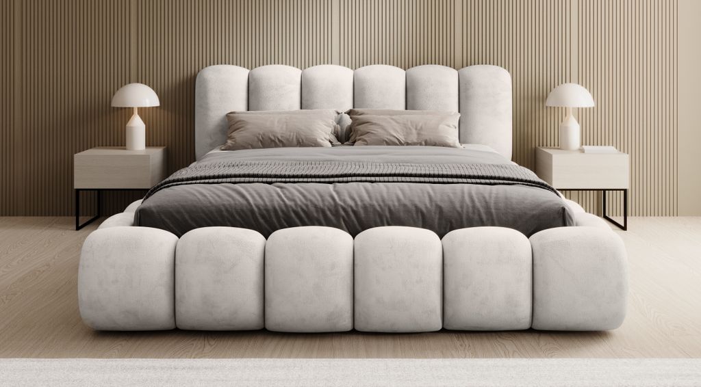QUARTO Exklusives Polsterbett FLOW 180x200 cm – Produktbild 2