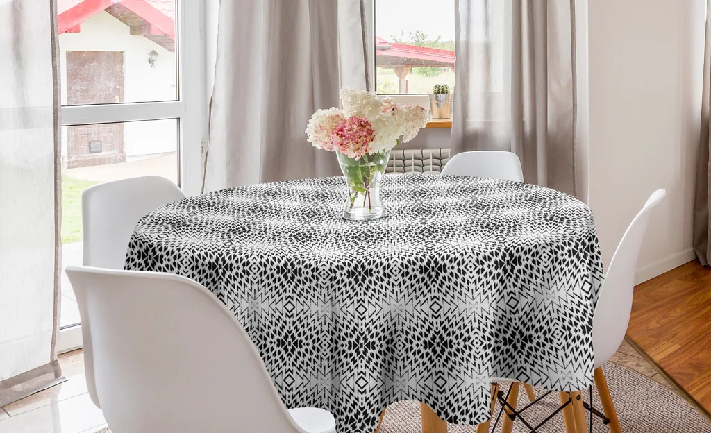 Decorazione Tavola Rotonda 150 cm | ABAKUHAUS Grigio Minimal