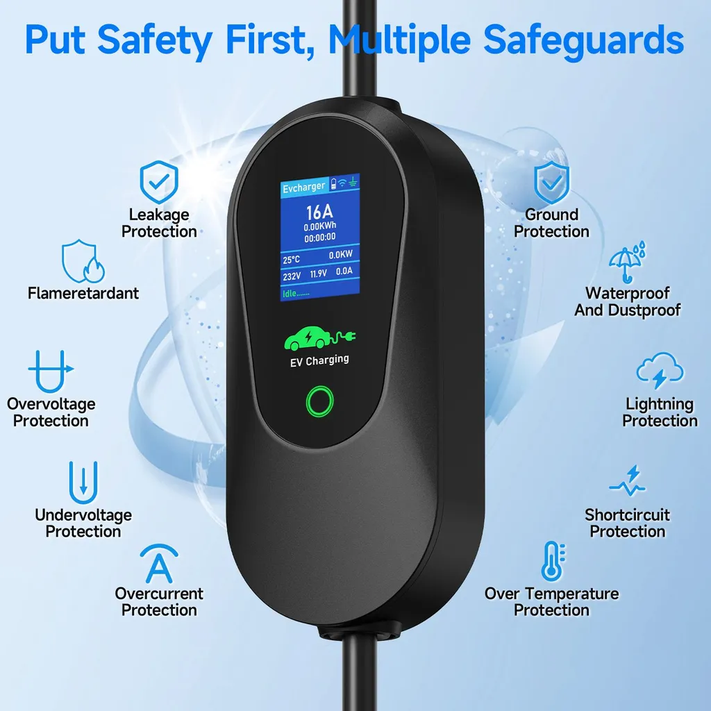 Chargeur portable véhicule électrique Type 2 avec application mobile - 3