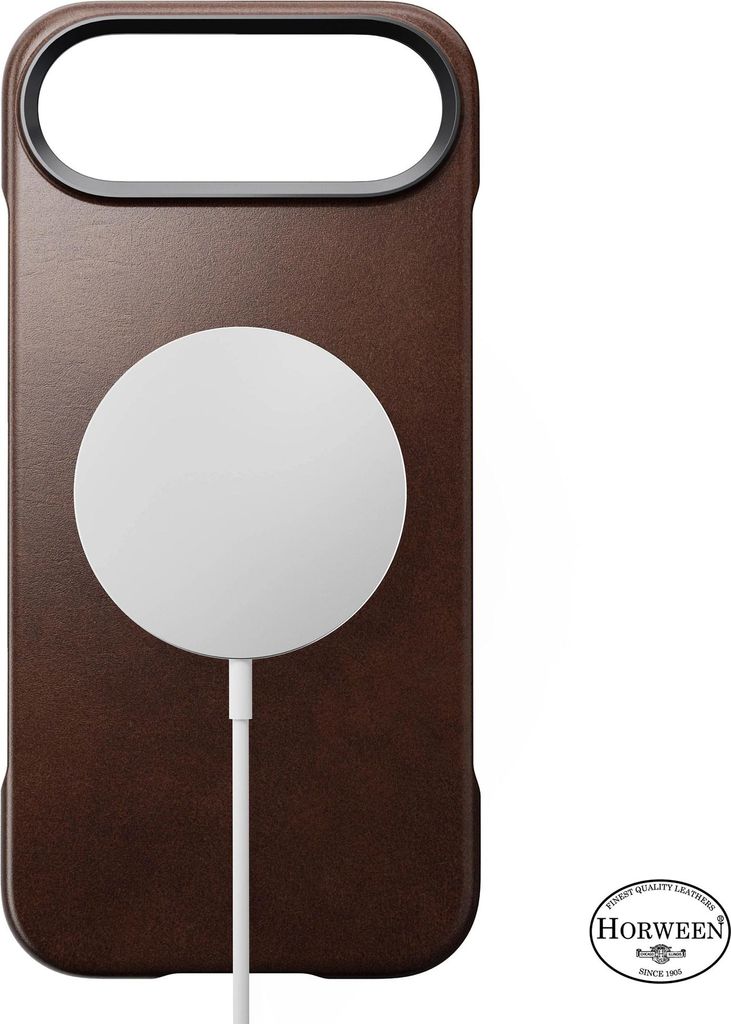 Nomad Traditional Horween cuir coque iPhone Air – Bouton en Image du produit 