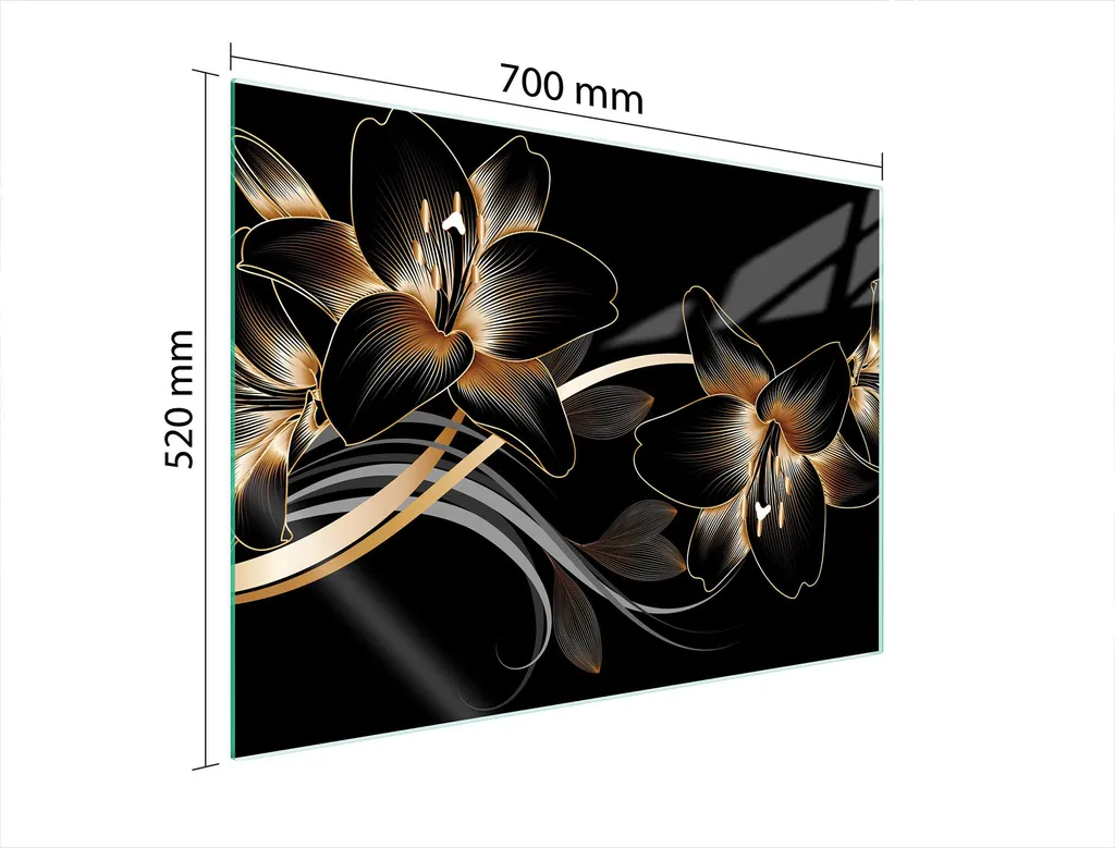 Piastra Vetro 70x52 Protezione Piano Cottura Orchidea | Prezzo Stock